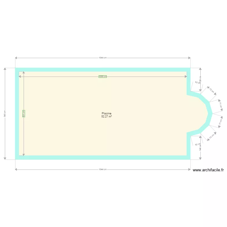piscine couzeix. Plan de 