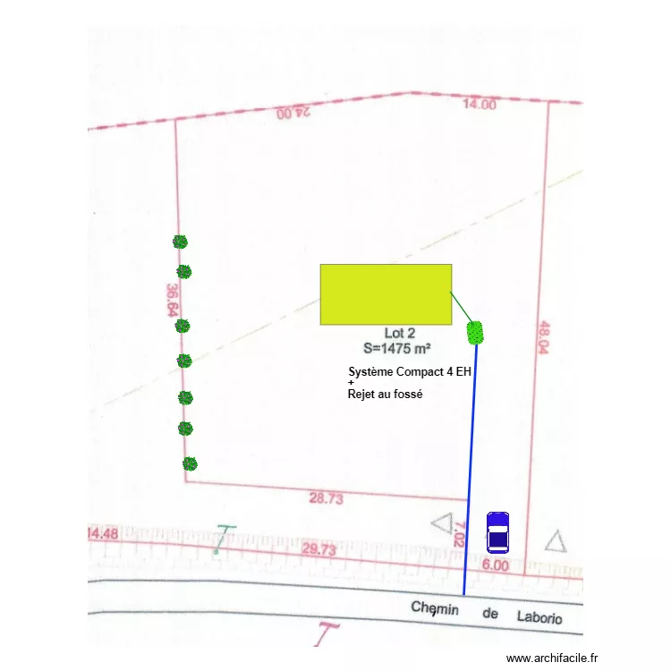 Soulan Lot 2. Plan de 