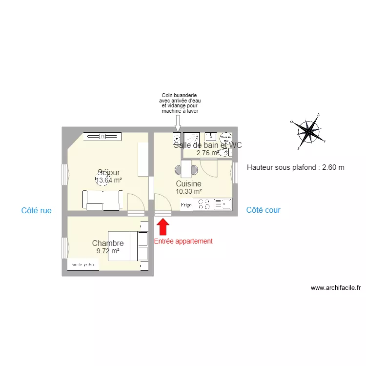 DE SANTIS lot 3 droite. Plan de 