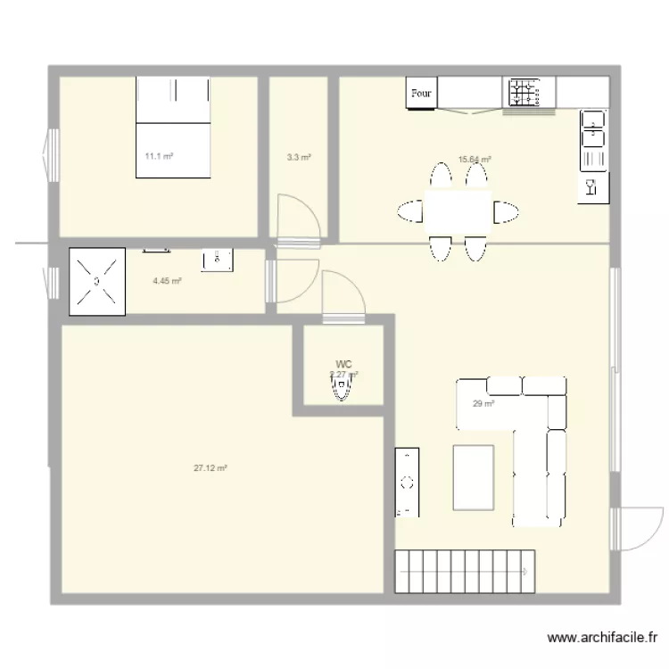 maison. Plan de 