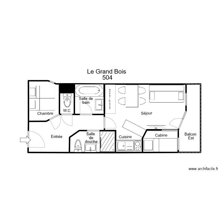 Le Grand Bois 504. Plan de 0 pièce et 0 m2