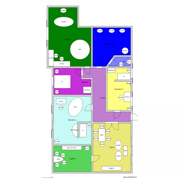Maison Familiale ( 2 adultes/2enfants). Plan de Maison Familiale ( 2 adultes/2enfants). Plan de