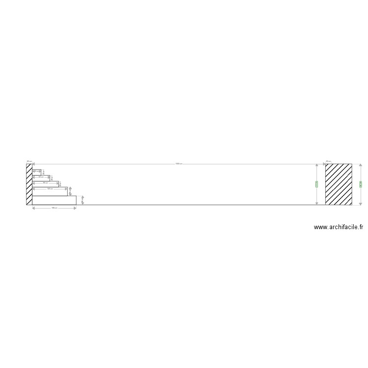 piscine vue coupe. Plan de 0 pièce et 0 m2