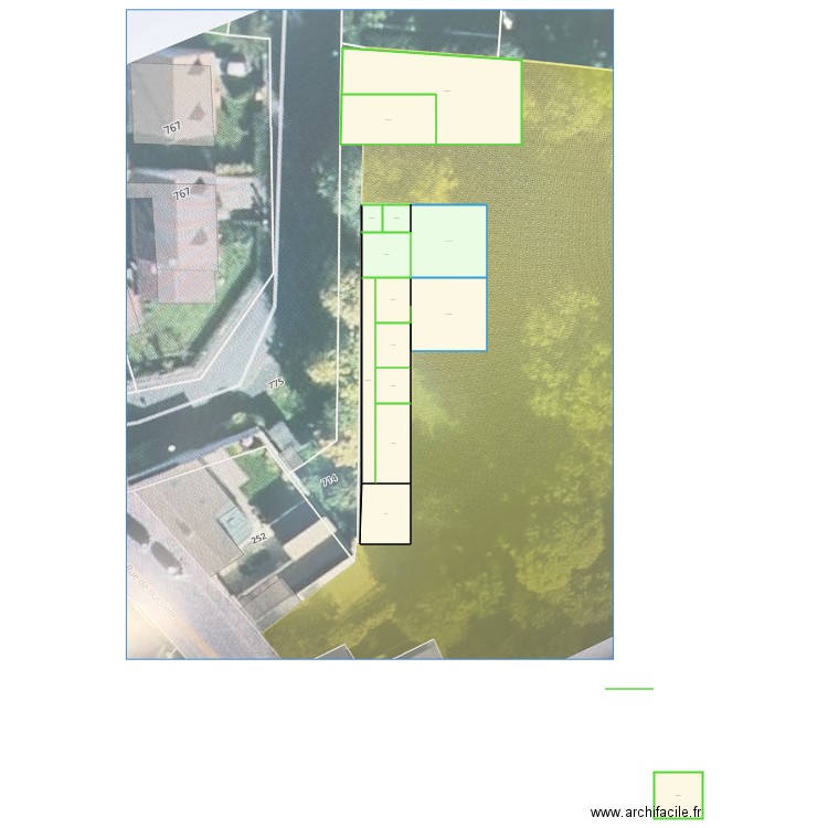 grange. Plan de 0 pièce et 0 m2