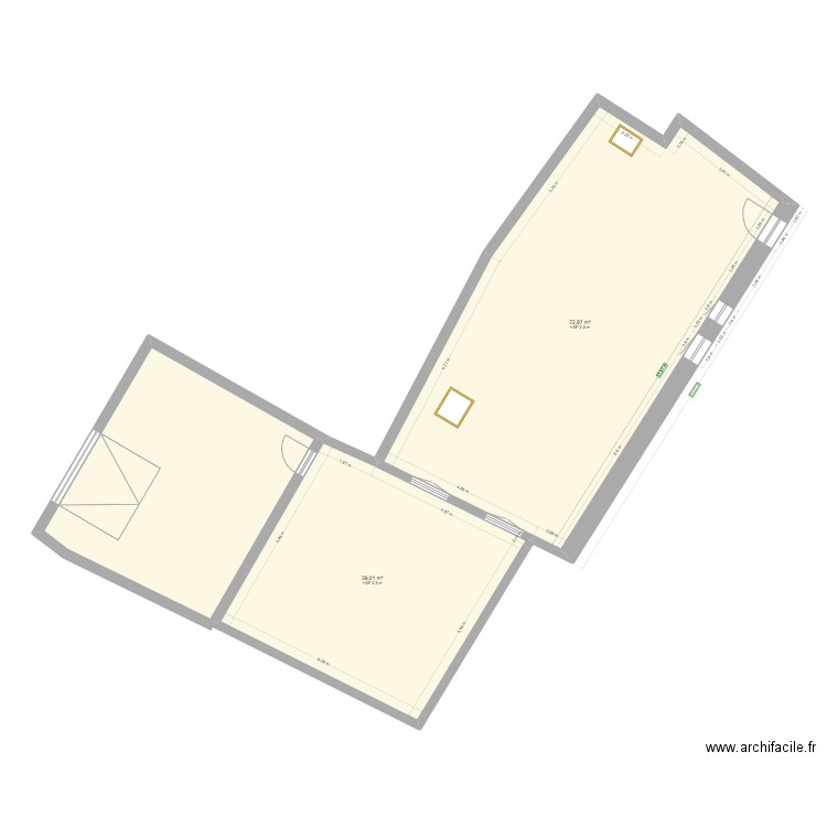 Projet définitif. Plan de 0 pièce et 0 m2
