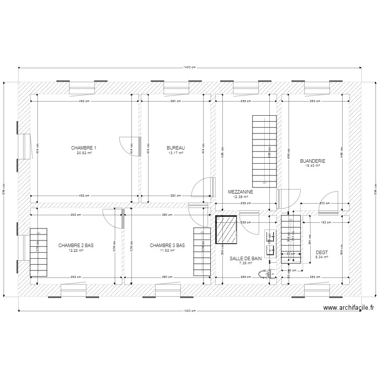 DREYER ETAGE 1. Plan de 0 pièce et 0 m2