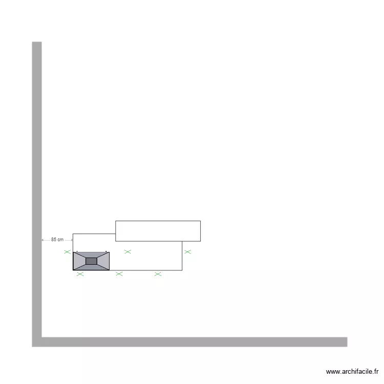 mesure hotte. Plan de 