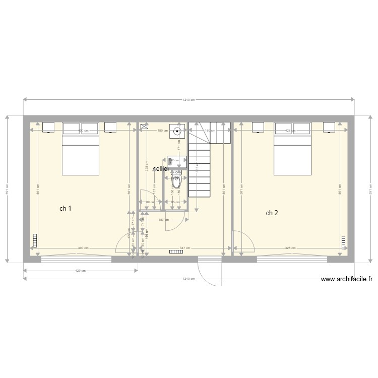 logement 2 rdc. Plan de 0 pièce et 0 m2 logement 2 rdc. Plan de 0 pièce et 0 m2