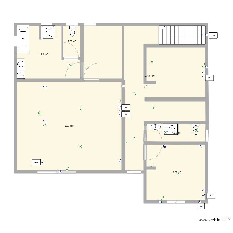 Plan électrique. Plan de 0 pièce et 0 m2