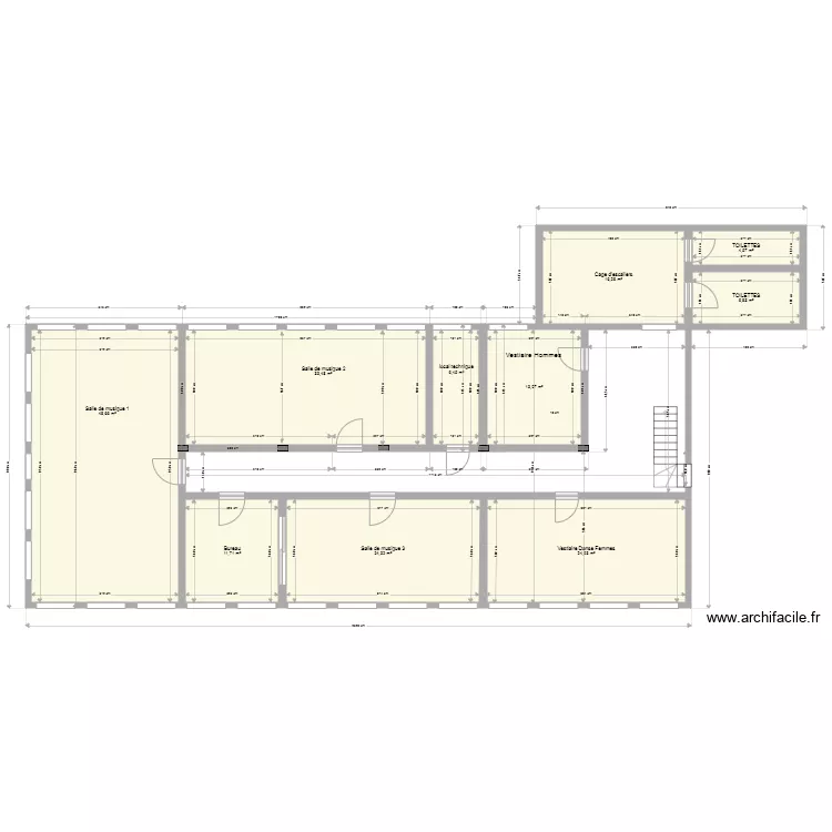 1er &eacute;tage V4 JO. Plan de 