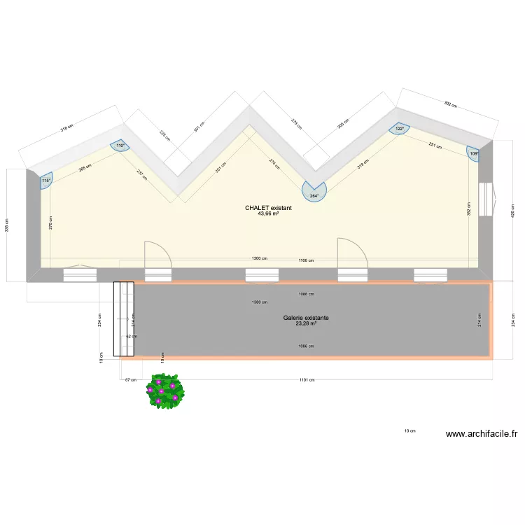 Galerie Montisbrand extension v2. Plan de 