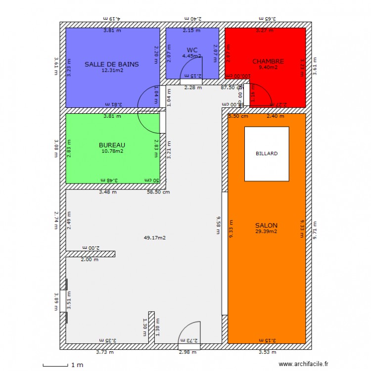 Appartement Damien. Plan de 0 pièce et 0 m2