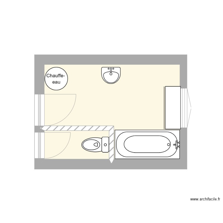 SDB LEFORT. Plan de 0 pièce et 0 m2