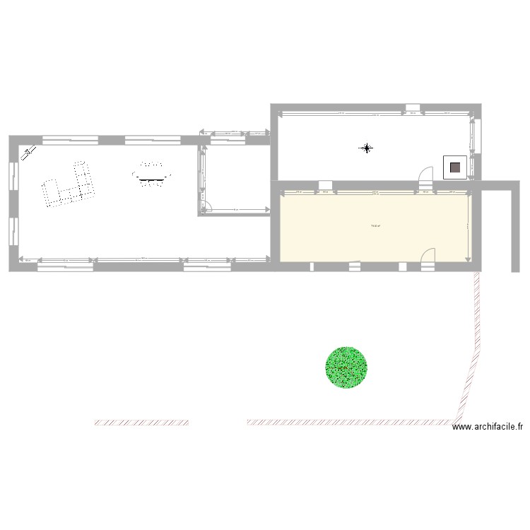 Projet Kerm Rez de jardin TO BE. Plan de 0 pièce et 0 m2