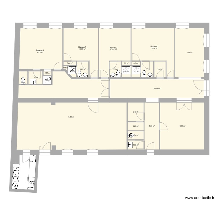 RodinRdCAcoustique. Plan de 0 pièce et 0 m2