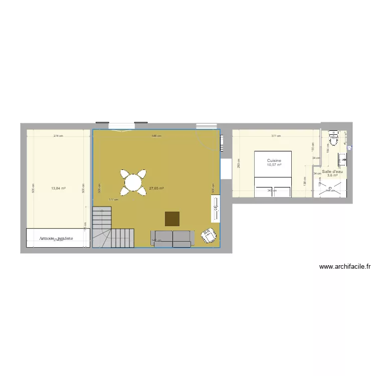 Maison Prunay. Plan de 