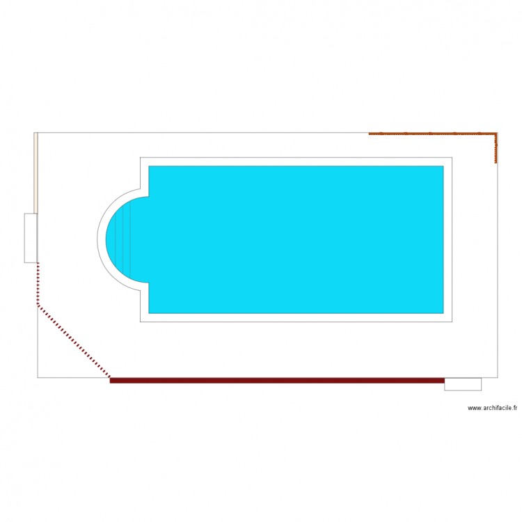 Piscine actuelle. Plan de 0 pièce et 0 m2