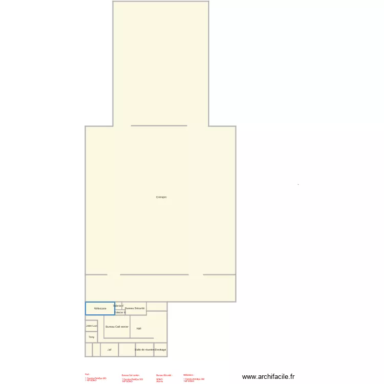Entrepot Etiklog. Plan de Entrepot Etiklog. Plan de