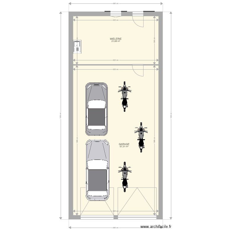 GARAGE V06. Plan de 0 pièce et 0 m2