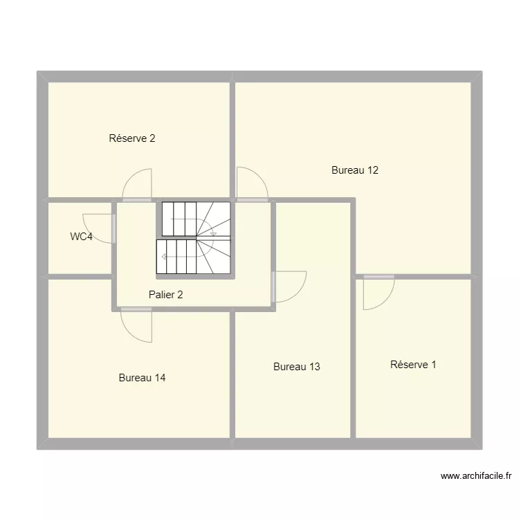 Gendarmerie Louviers. Plan de 