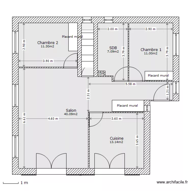 Haut maison - projet. Plan de Haut maison - projet. Plan de