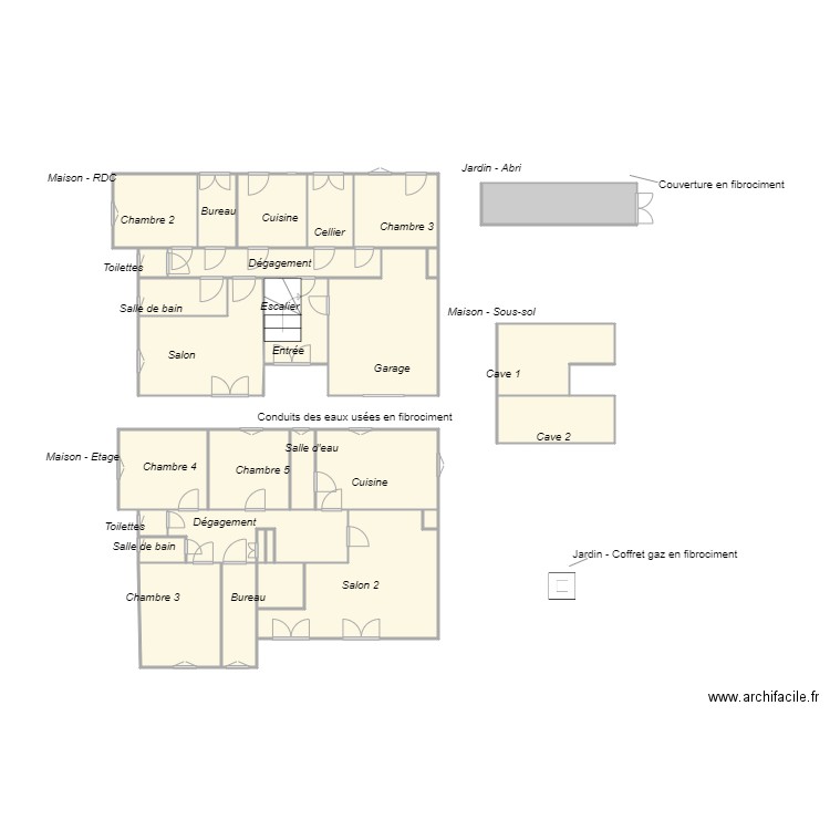 Croquis Indivision LHUNBERT. Plan de 0 pièce et 0 m2