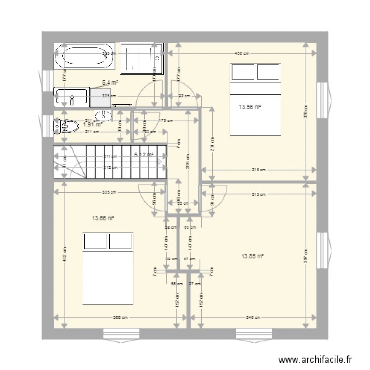 fred nat V2c étage cotations. Plan de 0 pièce et 0 m2