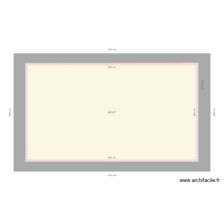 PLELO ETAGE VIDE. Plan de 