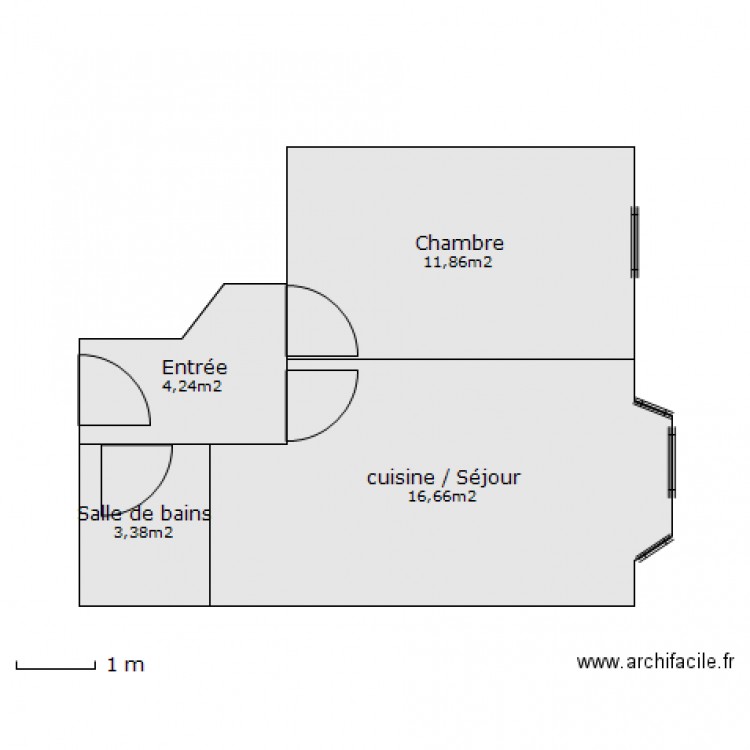 pergolese. Plan de 0 pièce et 0 m2