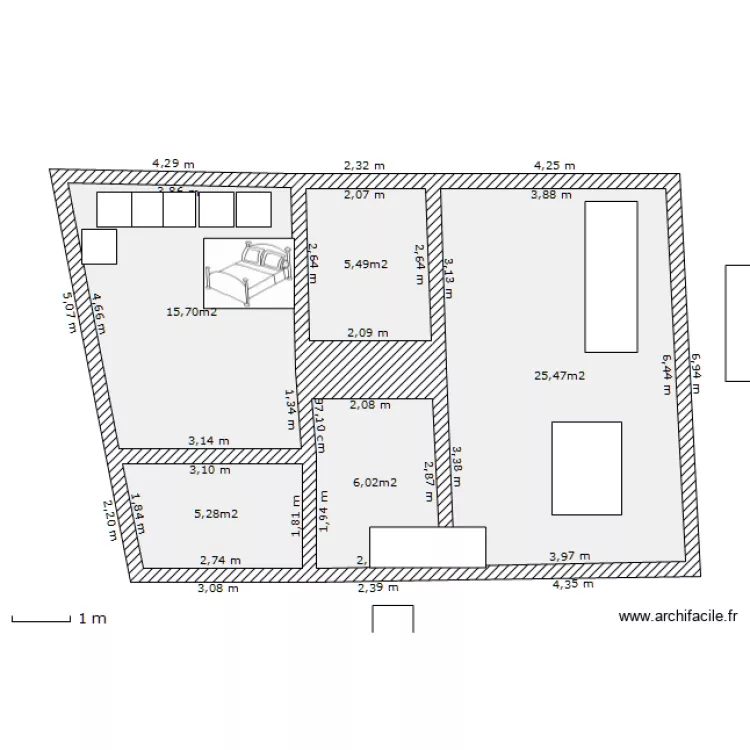 labry bpasserelle. Plan de 