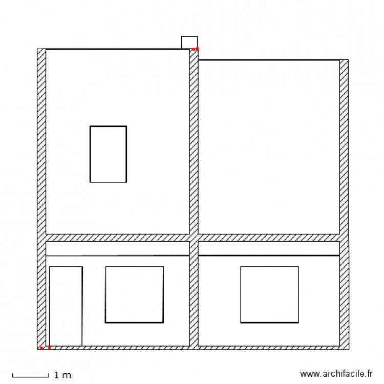 Plan de coupe. Plan de 0 pièce et 0 m2