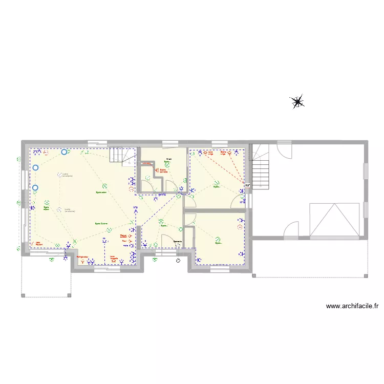Electricit&eacute; R&eacute;z de Chauss&eacute;e. Plan de 