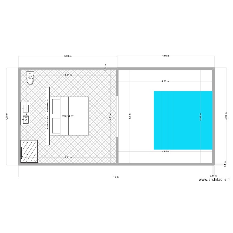PROJET TARCOLES. Plan de 0 pièce et 0 m2