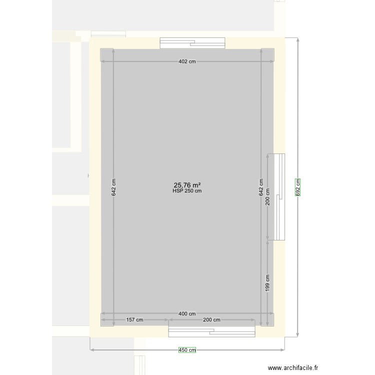 Plan de masse surélévation . Plan de 10 pièces et 163 m2