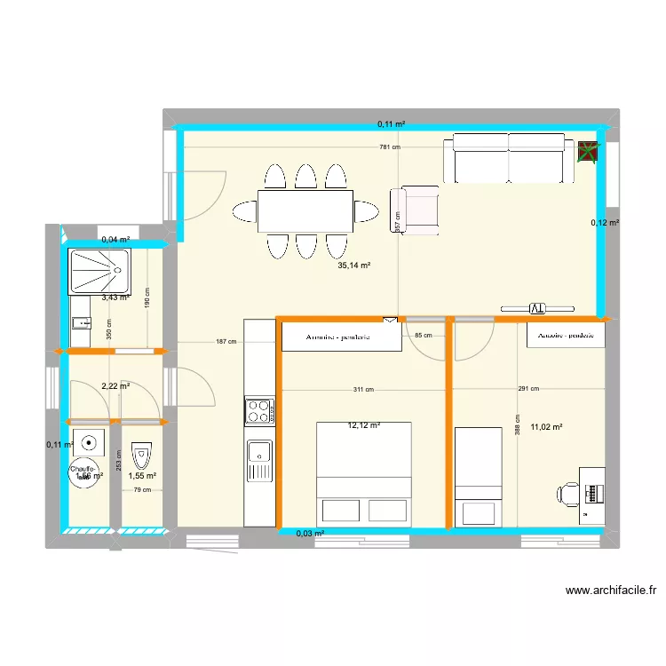 PLAN APPART T3 nouveau. Plan de PLAN APPART T3 nouveau. Plan de