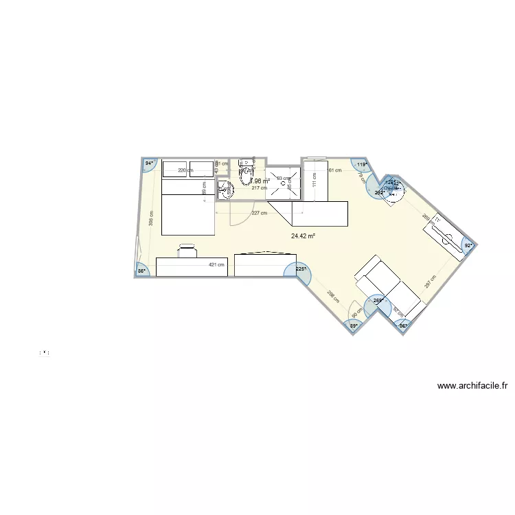 Appartement St Maure V2. Plan de Appartement St Maure V2. Plan de