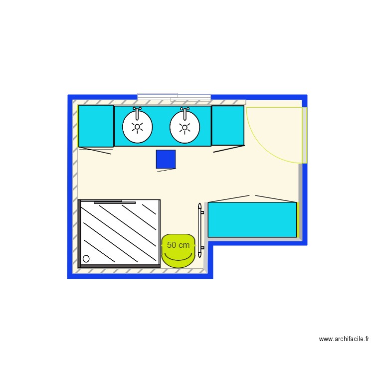 Salle de bain plan. Plan de 0 pièce et 0 m2