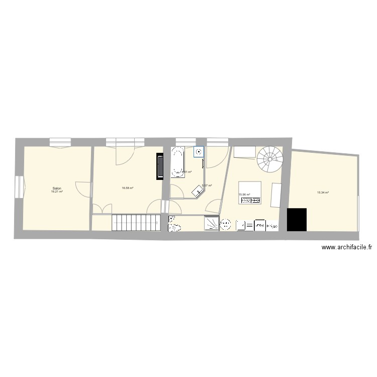 Garancières rdc. Plan de 0 pièce et 0 m2