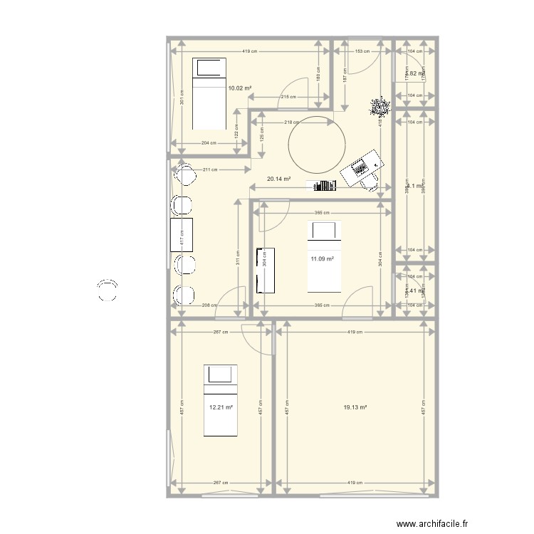 MATHILDE CHANTIER DUPONT. Plan de 0 pièce et 0 m2