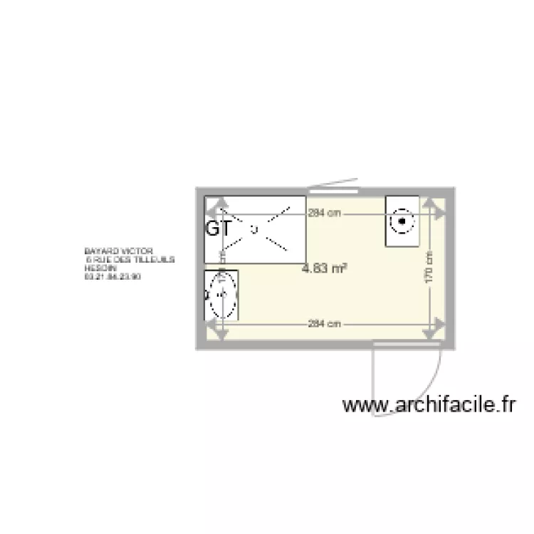 BAYARD VICTOR. Plan de 