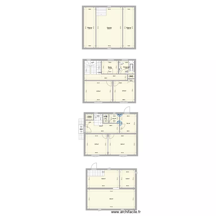 Maison Villa Eug&egrave;ne. Plan de 
