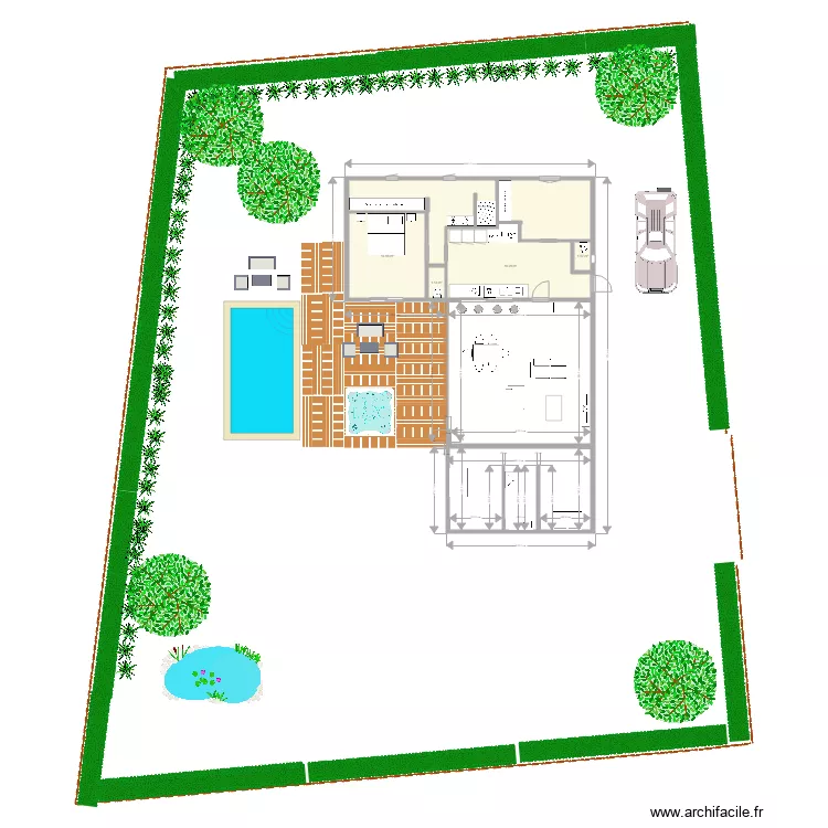 maison terrain7. Plan de 