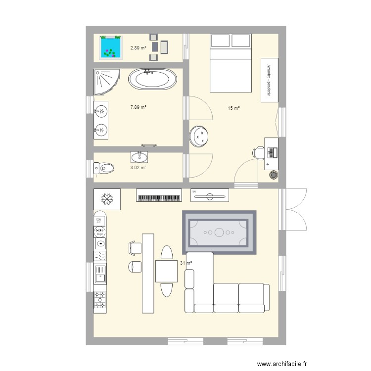 appartement de Alexa . Plan de 0 pièce et 0 m2