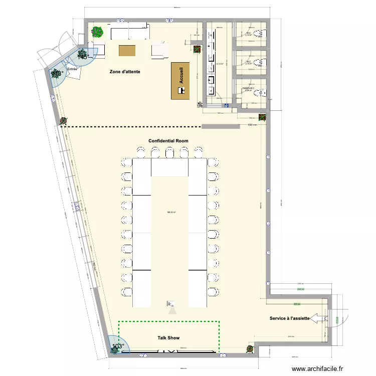 Salle de S&eacute;minaire. Plan de 0 pièce et 0 m2