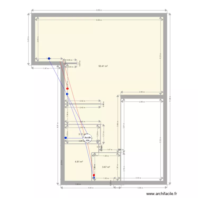 Maison gina. Plan de 