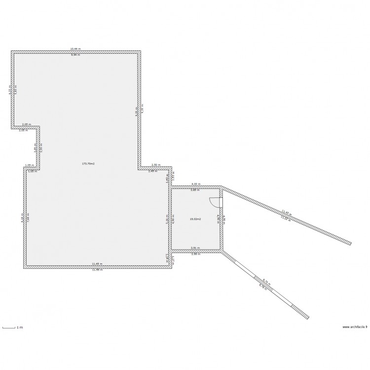 garage pitard. Plan de 0 pièce et 0 m2