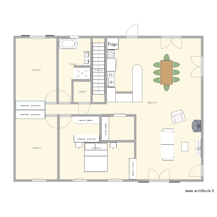 maison 1. Plan de 0 pièce et 0 m2