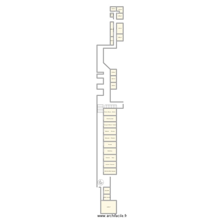 Foselev. Plan de 24 pièces et 32 m2