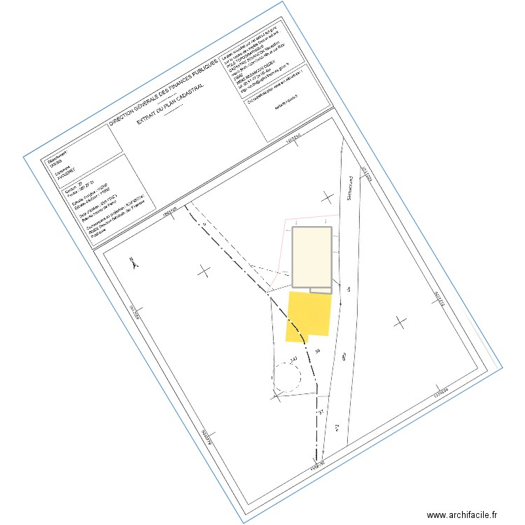 SCEA porcs du Plateau. Plan de 2 pièces et 1364 m2