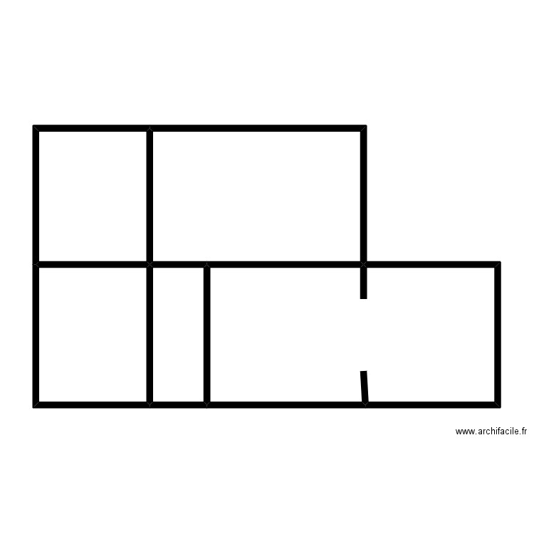 dd1. Plan de 5 pièces et 78 m2